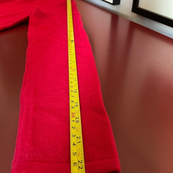 J. McLaughlin Bold Red Cashmere Cowl-neck Sweater - Size S - w/minor holes! - Picture 13 of 15